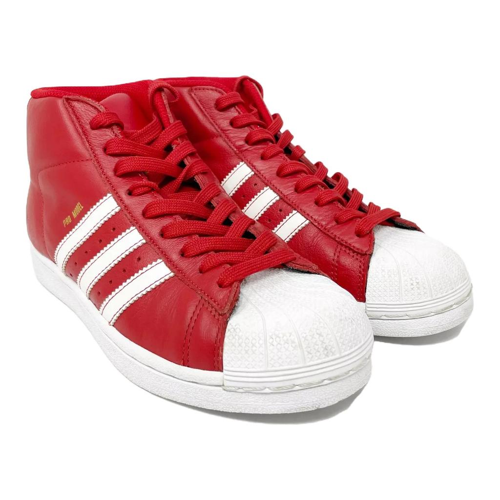 Adidas Pro Model Non-Slip Durable Training Shoes Kids Sneakers Red BY3730