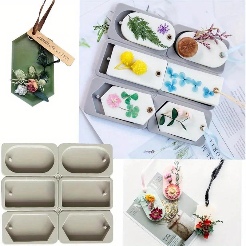 Высококачественные 1 шт. DIY Силиконовые Формы для Ароматерапевтических Таблеток из Глины, Формы для Поделок, Подвесные Украшения, Формы для Воска, Форма для Цветочного Мыла, Поделка