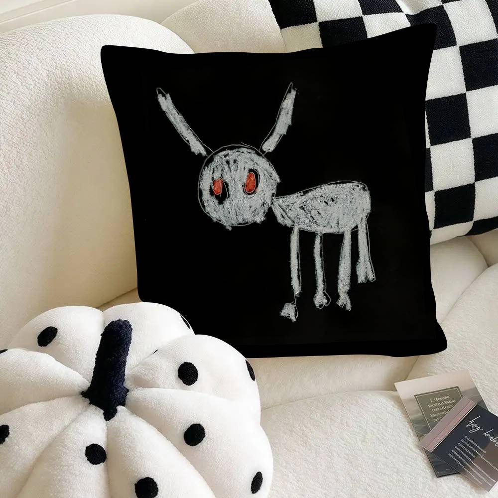 Singer Drake Pillow Case Fashion Square Pillowcase Bedroom Sofa Room Ins Decoration Leisure
