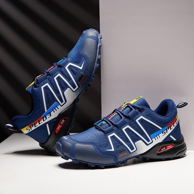 Мужская обувь большого размера для горного туризма на весну и осень, повседневные кроссовки для пешего туризма и бездорожья, обувь для велоспорта