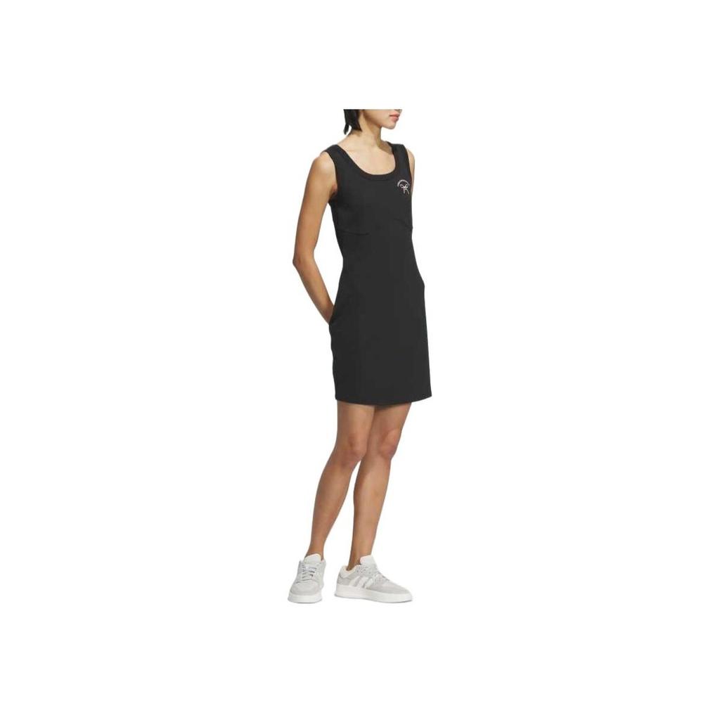 adidas Спортивная одежда Lifestyle Series Slim Fit Удобное дышащее мягкое платье без рукавов Женские платья черного цвета JY7651