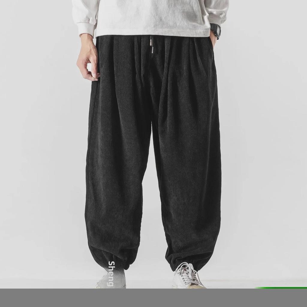 Японские спортивные повседневные брюки большого размера с широкими штанинами