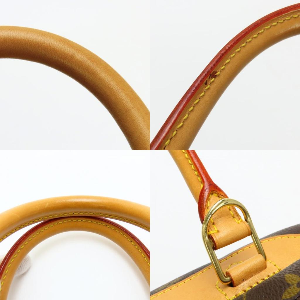 Used LOUIS VUITTON Handbag Deauville M47270 Bowling vanity Monogram/Nume leather Brown Classic