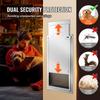 Pet Door for Door with Lock and Magnetic Flap System Aluminum Frame Small