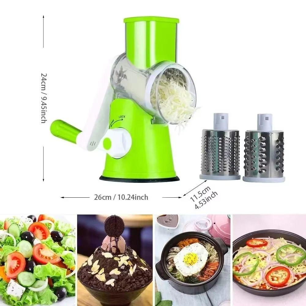 Rotary Cheese Grater Manual Food Shredder Nut Grinder Manual Rotary Vegetable Slicer Household