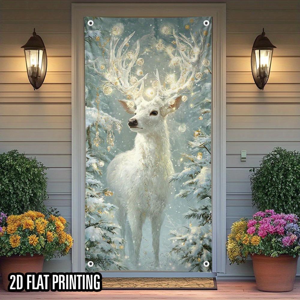 2D doorplate, Christmas 2D doorplate, door frame hanging plate, Christmas deer, door cover hanging plate, functional hanging