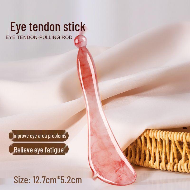 Треугольная доска гуа ша из смолы в форме сердца - Меридианная палочка для скребка для лица для красоты и массажа подбородка.