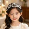 Rhinestone Queen Princess Crowns Birthday Crown Bride's Crown  for Wedding Party