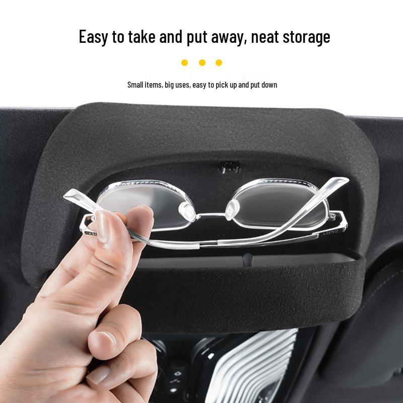 Зажим для очков из замши и футляр для хранения солнцезащитных очков, совместимые с BMW.