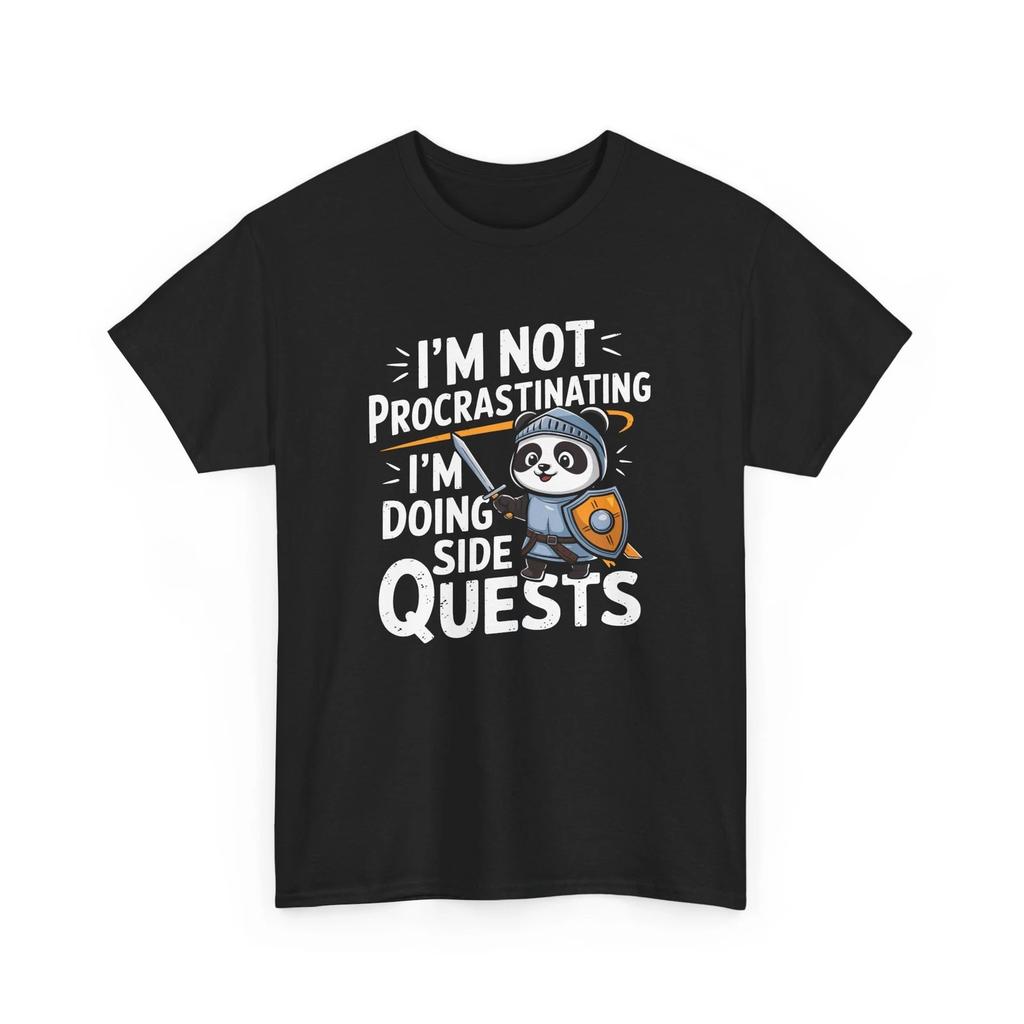 I'm Not Procrastinating I'm Doing Side Quests T-shirt Tops Tees Unisex | Funny Humor Tee