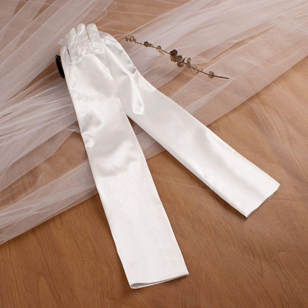 Перчатки невесты ручной работы, атласные перчатки с кружевной отделкой, бальные перчатки, кружевные перчатки, вечерние платья