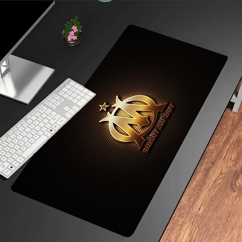 Golden Marseille Emblem mouse pad, rubber base, esports desk mat, mouse pad for gamers and office use, gaming desk , easy to clean mat