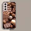 Мягкий чехол-телефон с шоколадными трюфелями для Samsung Galaxy S25 Edge S24 S23 FE S21 S20 S10 Plus S22 S26 Ultra Cover Прозрачные чехлы ТПУ C