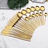 24Pcs Elegant Stainless Steel Gold Flatware Set Classic Knife Fork And Spoon Gift Set Mirror Polish 6 People Dishwasher Safe