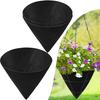 3 шт. конусообразных вкладыша для цветочных корзин, вставок для корзин для растений, черного цвета