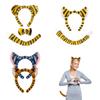 Animal Tigre Costumes Tigre Ears Headband Tail Bowtie Animal Fancy Costume Kits Halloween Cosplay Party Accessories