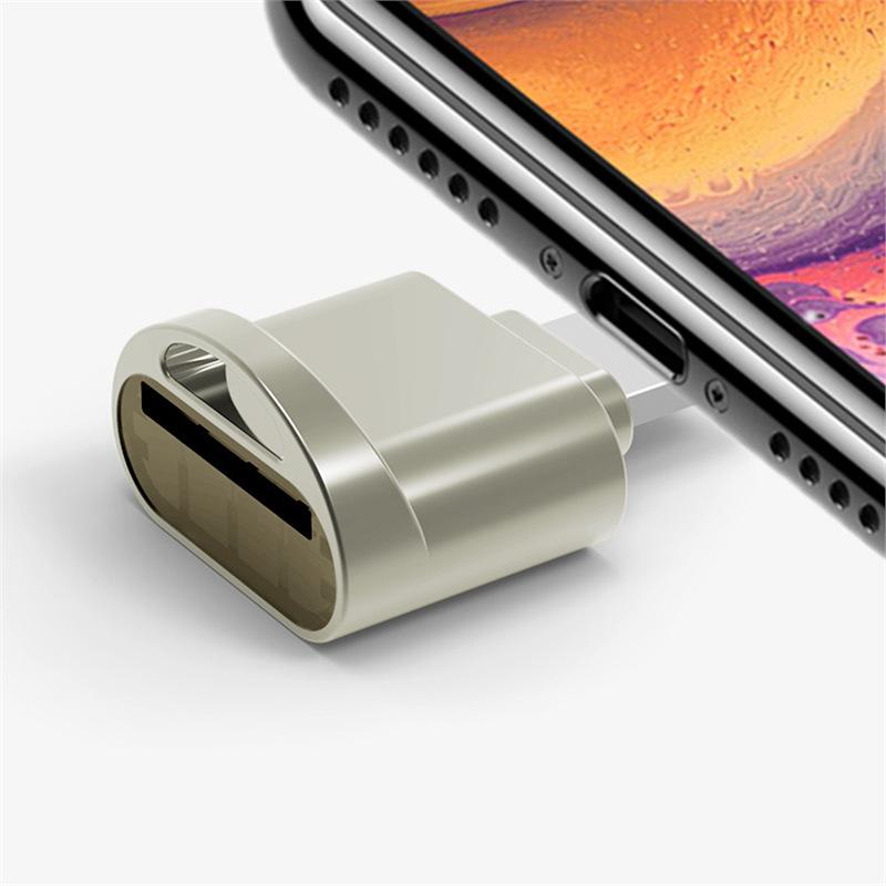 1 шт. Сплав цинка USB 3.1 Type-C TF Картридер для мобильных устройств для ноутбука Xiaomi Многофункциональный OTG кардридер
