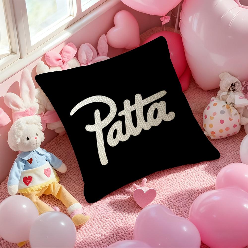 Luxurious PPattaS Pillow Case Antidustmite Pillowcase Invisible Zipper Silky Short Plush Sofa Cushion Cover