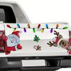 Reflective Christmas Magnet Set - Santa & Light Bulb Decals for Car, Garage Door & Refrigerator - Festive Holiday Party Decorations