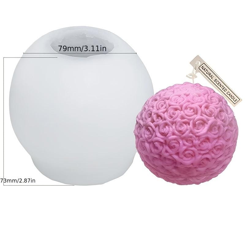 New Rose Basket Silicone Candle Mold Flower Soap Resin Plaster Mold DIY Wedding Decor Scented Candle Making Tool Valentine's Day Gift