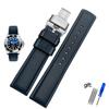 Classic Fluororubber Watch Band  For Omega Rolex Water Ghost King Seiko Waterproof Silicone Watch Strap 19mm 20mm 21mm 22mm