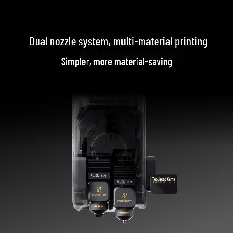 Bambu Lab X2D Dual Nozzle 3D Printer CN plug (adapter included)