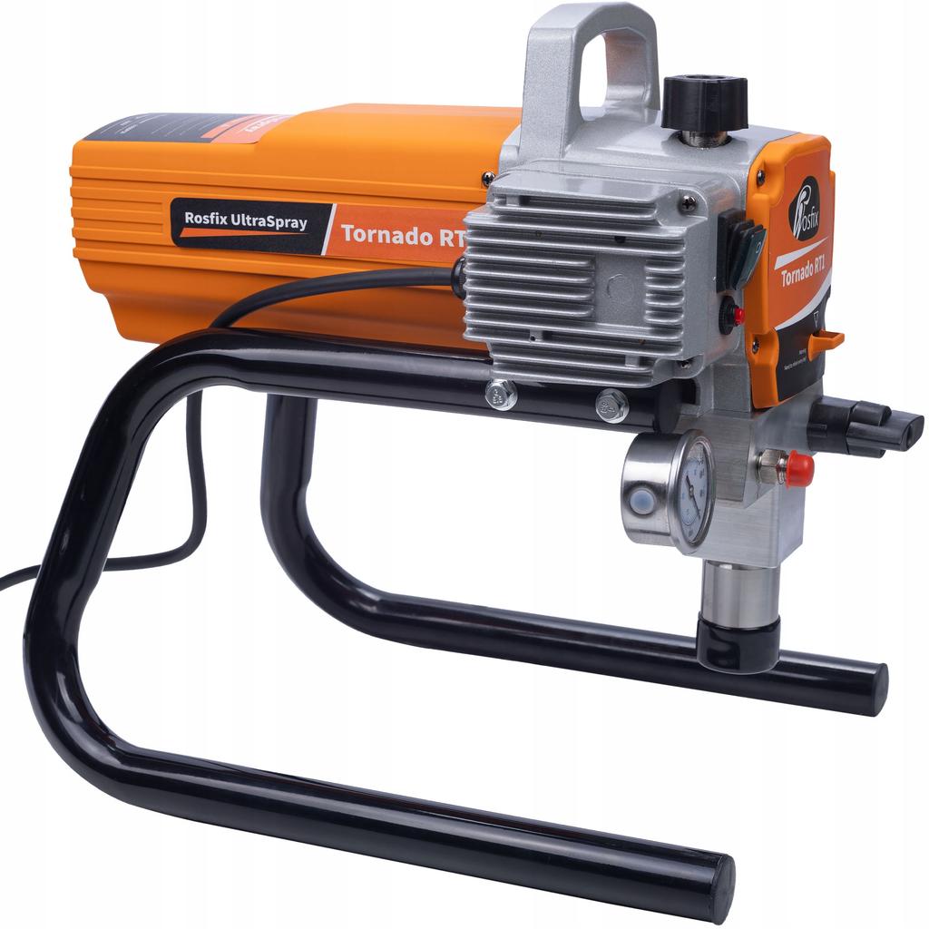 Rosfix Mega Zestaw Agregat Malarski Tornado RT1 UltraSpray 1800W 22MPA 2,2L/min – Wydajność I Akcesoria | Profesjonalne Malowanie | Wąż TPU 8m
