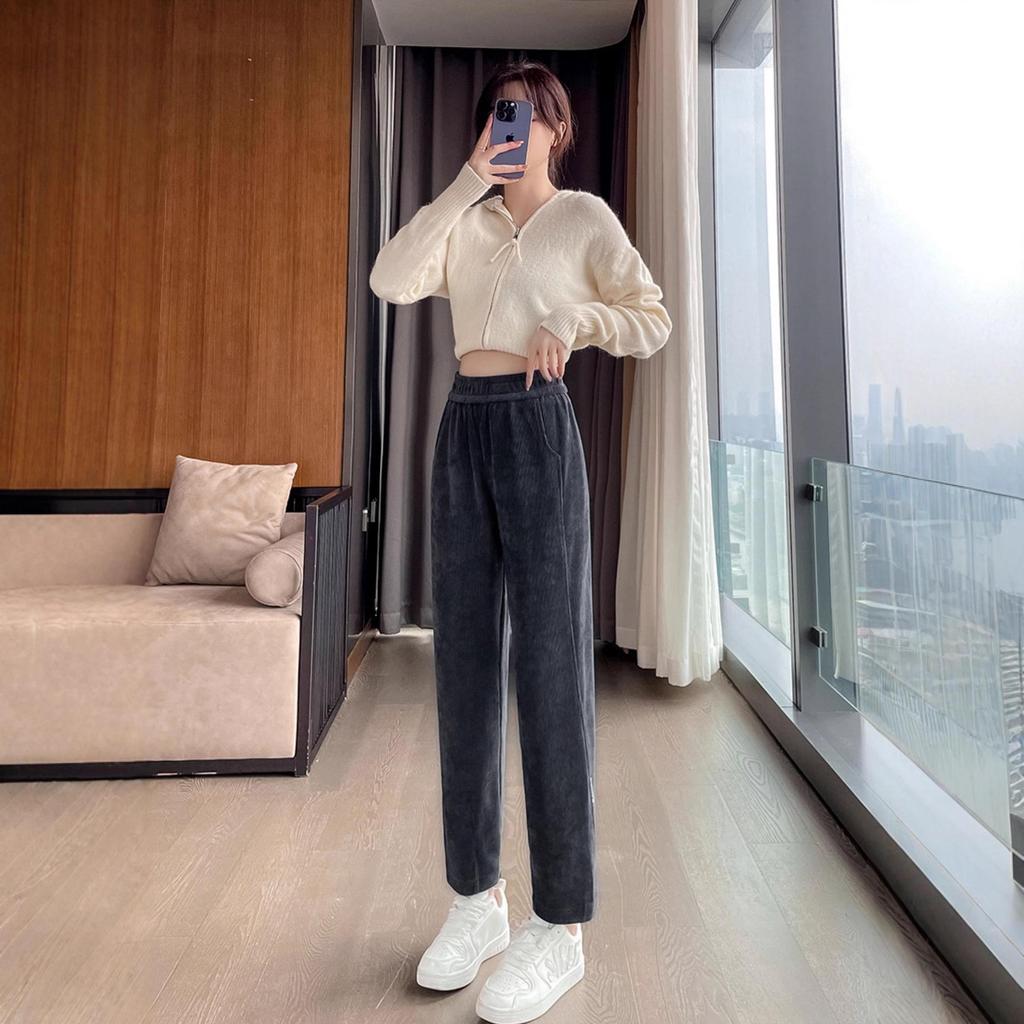 Женские узкие брюки-гаремы - Стильные узкие прямые штанины для осени, весны и зимы 2025