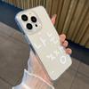 Простой корейский прозрачный милый чехол для телефона iPhone 16 15 14 13 12 11 Mini Pro Max X XSMax 7 8 Plus. Прозрачная мягкая задняя крышка.
