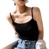 Women Summer Modal Camisole Crop Tops Sleeveless Slim Sling T-shirt Black White Bottoming Tanks Bra Underwear Vest Tops