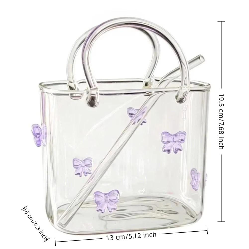 Transparent Fruit Wine Glass Funny Cold Drink Cup Hydroponic Flower Basket Glass Vase Cafe