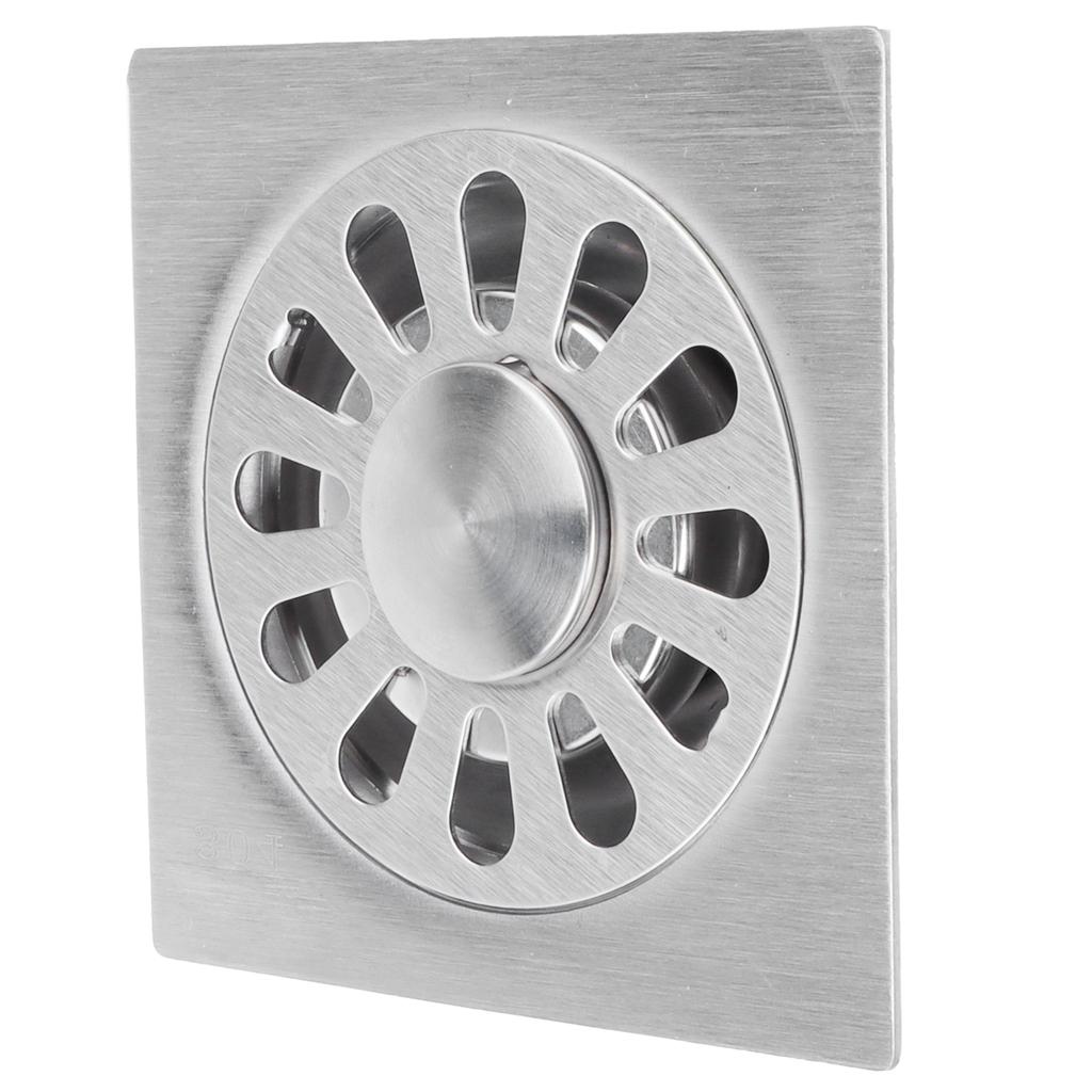 Квадратный напольный слив 304 Нержавеющая сталь Слив для душа Для ванной комнаты Кухни 10x10см