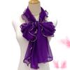 Lace Scarf Women Lightweight Hijab Elegant  Print Silk Neckerchief Shawl Wraps Headband Handle Hair Accessories Bandana