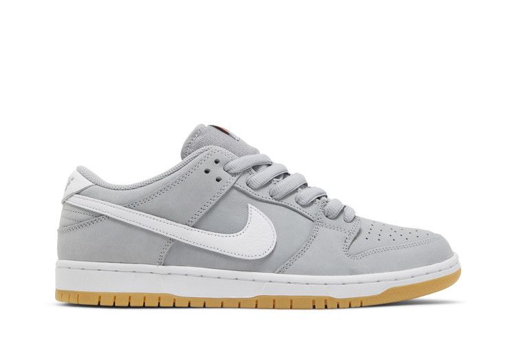 Nike SB Dunk Low Pro ISO Оранжевая этикетка Серый волк Резина