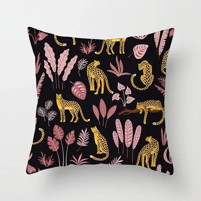 Роскошная наволочка для домашнего декора, наволочка для подушки на диван в гостиную, креативная наволочка с принтом красочного дерева