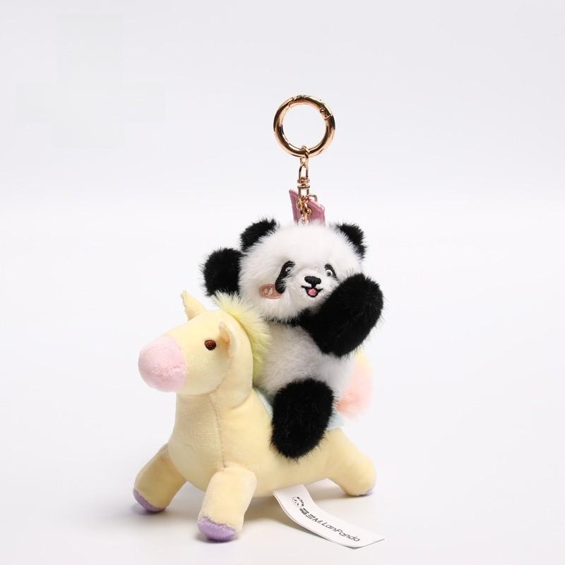Panda Plush Keychain With Anti Fake Laser Mark For Graduation Gifts