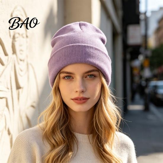 Winter Warm Beanies Hat Unisex Solid Color Knit Beanies, Classic Slouchy Skull Cap for Winter, Couple Matching Casual Headwear Men Women, Soft Thermal