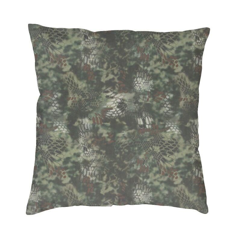 US Military Woodland Camo Pattern Cushion Covers xcm Velvet Camouflage Pillow Case Sofa Pillowcase Living Room Decoration