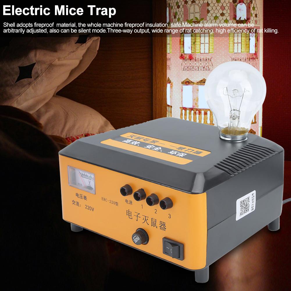 Электронный высоковольтный убийца мышей и крыс Отпугиватель грызунов Ловушка-заппер Борьба с вредителями CN