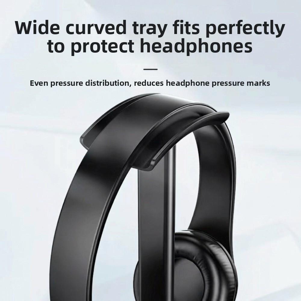 with Phone stand Headphone Stand Sturdy Earphone Mount Hanger Headset Holder Gaming Setup