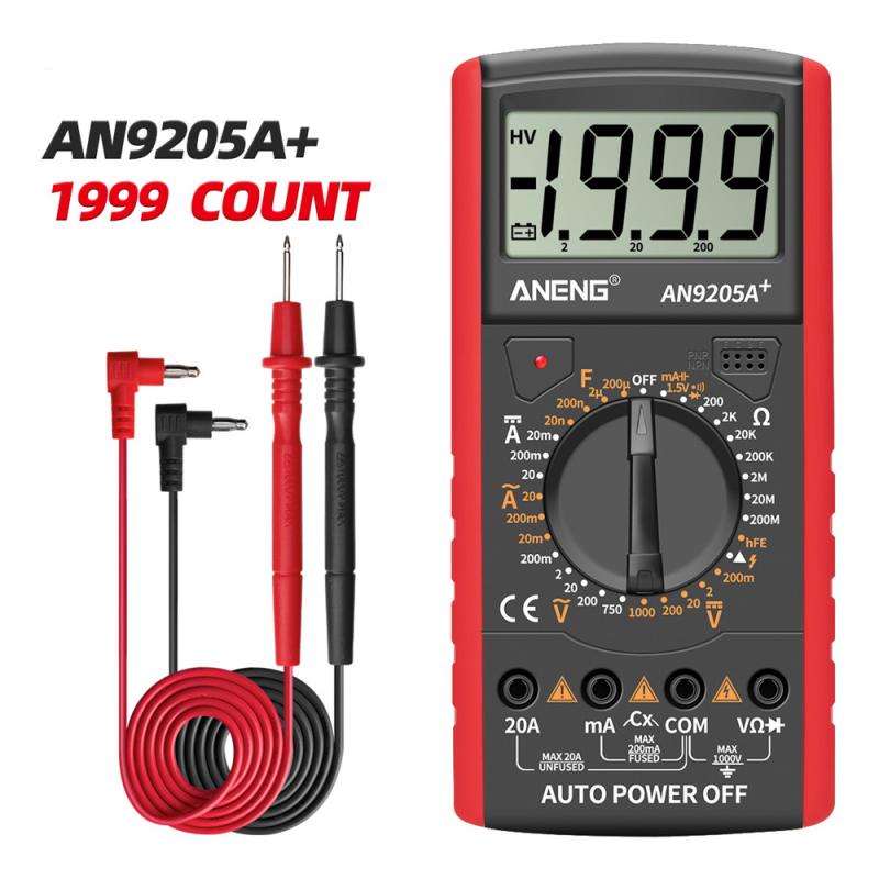 Цифровой мультиметр Aneng An9205a + True-rms, тестер транзисторов, тестер конденсаторов, автомобильная электротехника