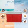 Glacière Électrique portable 40 Litres, 12V / 220 - 240V Voiture et Camping Briebe CF1155RED 58 W Rouge 03905