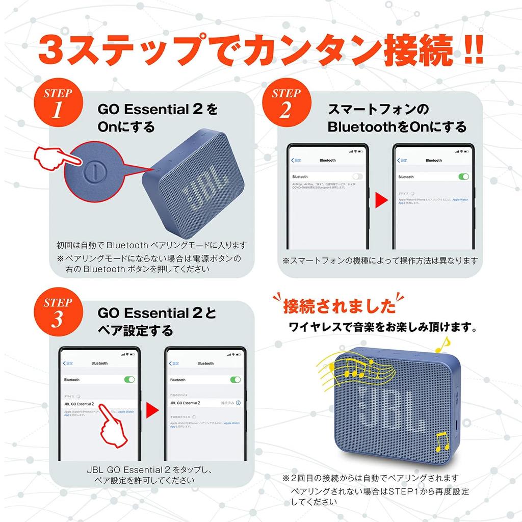 JBL GO Essential 2 [Победитель VGP 2026 Золотой награды] Портативная беспроводная компактная колонка, Водонепроницаемая и пылезащищенная по стандарту IP67, USB Type-C, Для использования в ванной (черный)