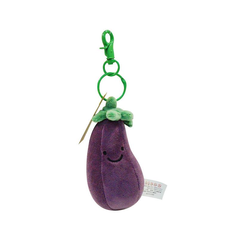 Charming Apple Plush Keychain With Short Plush For Youthful Backpack Accessories