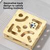 Detachable Interactive Cat Puzzle Box Funny Cat Exercise Toy Kitten Track Ball Toy Solo Play Time