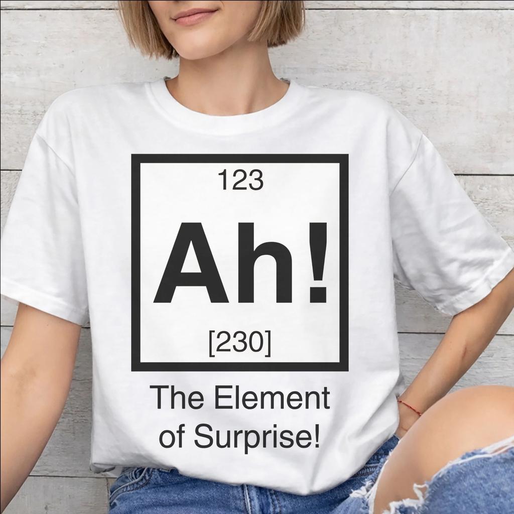 Ah The EleUnisext Of Surprise Tee Shirt for Unisex Unisex Printed T Shirts 100 Cotton Clothing