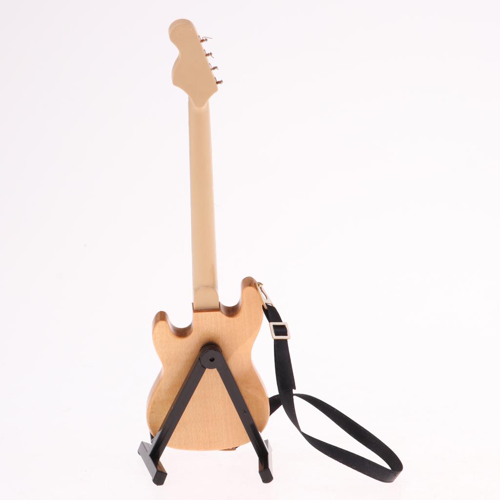 20см Миниатюрная Деревянная Модель Электробас-гитары для 1/6 Экшн-фигурки 1