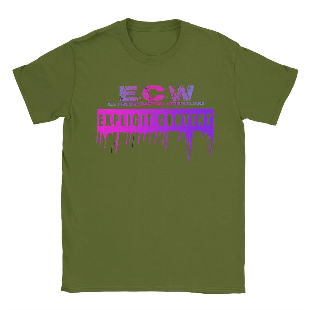 ECW Hardcore Wrestling Cotton TShirt For Couple Summer YK Basic T Shirts Trending Tee Shirt Plus Size Wholesale Tops