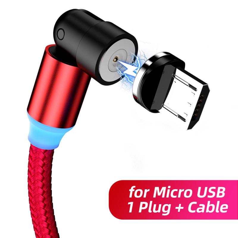Магнитный зарядный кабель с вращением на 540°, USB-кабель типа C/Lightning, кабель для микрозарядки iPhone, IOS/Android