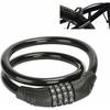 Bike Lock - JEWEL BOX - 15mm X 600mm - 4-Digit Code - Steel - Black